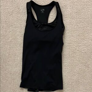 Champion Black Fitted Tank Top with Cut Out Style